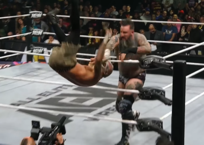 Darby Allin makes the Cameraman's acquaintance during his World Title defense